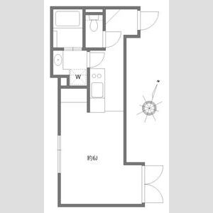 ワンルーム 間取り図