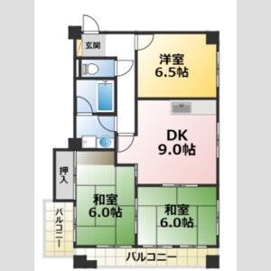 3LDK 間取り図