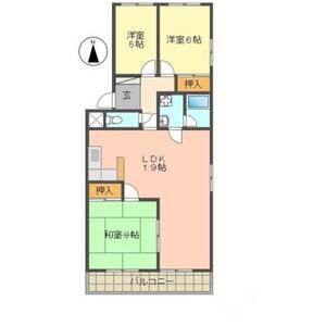 3LDK 間取り図