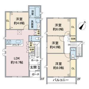 4LDK 間取り図