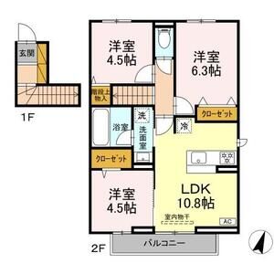 3LDK 間取り図