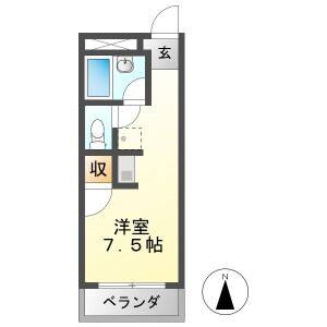 ワンルーム 間取り図