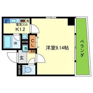1K 間取り図