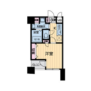 1K 間取り図