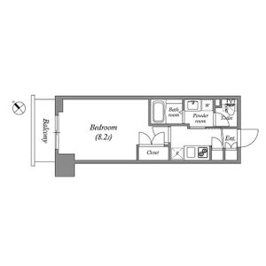 1K 間取り図
