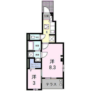 2K 間取り図