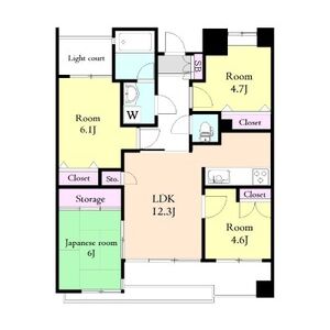 4LDK 間取り図