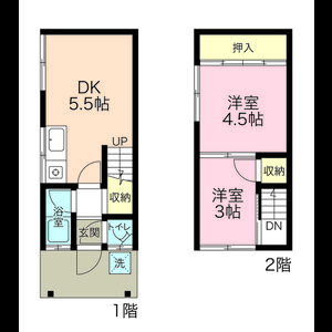 2DK 間取り図