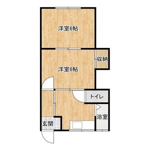 2DK 間取り図
