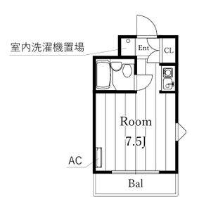 ワンルーム 間取り図