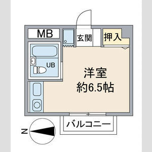 ワンルーム 間取り図