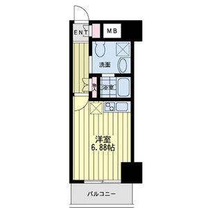 ワンルーム 間取り図