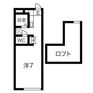 ワンルーム 間取り図