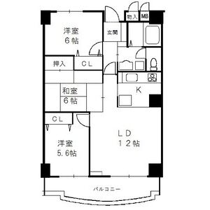 3LDK 間取り図