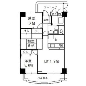 3LDK 間取り図