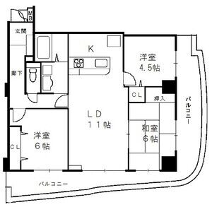 3LDK 間取り図