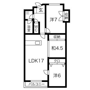3LDK 間取り図