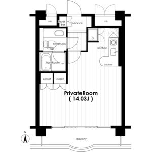 ワンルーム 間取り図