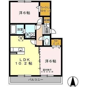 2LDK 間取り図