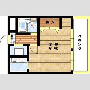 ワンルーム 間取り図