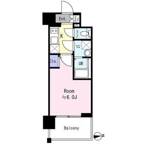 1K 間取り図