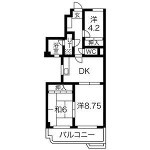 3DK 間取り図