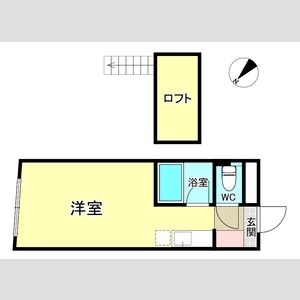 ワンルーム 間取り図