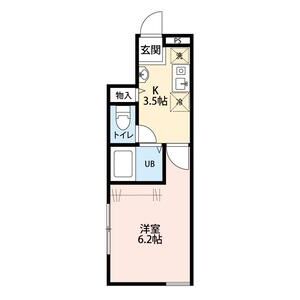1K 間取り図