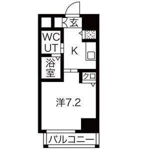1K 間取り図