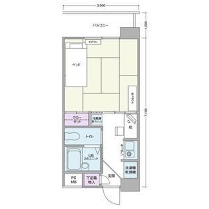 ワンルーム 間取り図