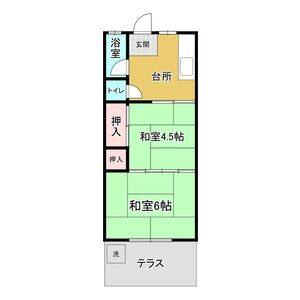 1DK 間取り図
