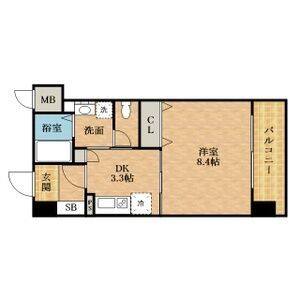 1K 間取り図