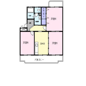 3DK 間取り図