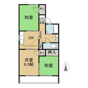 3DK 間取り図