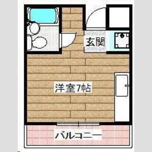ワンルーム 間取り図