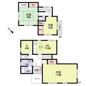 3DK 間取り図