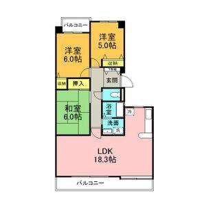3LDK 間取り図