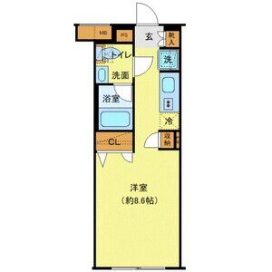 ワンルーム 間取り図