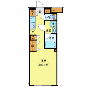 ワンルーム 間取り図