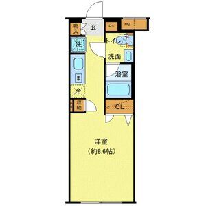 ワンルーム 間取り図