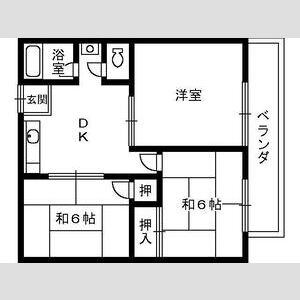 3DK 間取り図