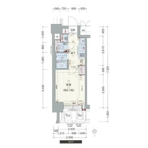 ワンルーム 間取り図