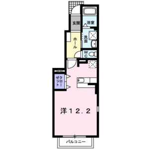 ワンルーム 間取り図