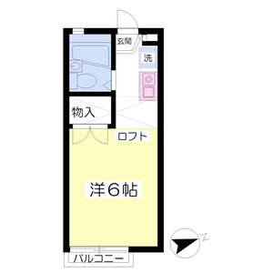 ワンルーム 間取り図