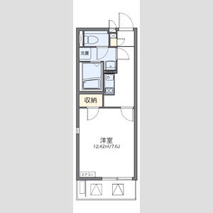 1K 間取り図