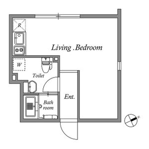 ワンルーム 間取り図