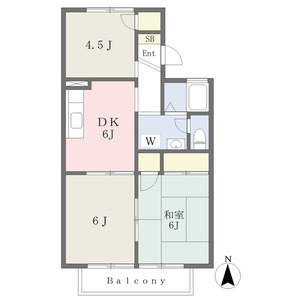 3DK 間取り図