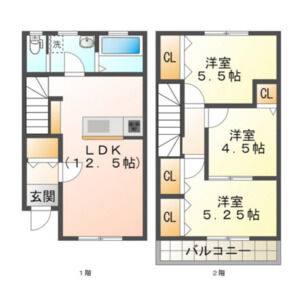 3LDK 間取り図