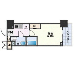 1K 間取り図