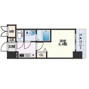 1K 間取り図